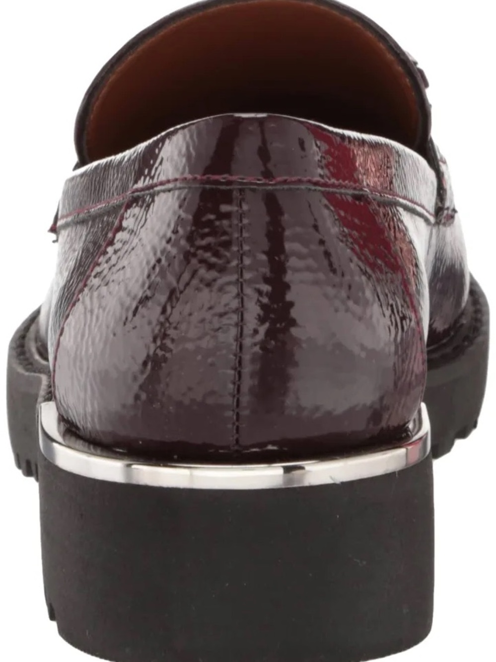 FRANCO SARTO Maroon CAROLYNN Faux Leather Loafer - Picture 3 of 14